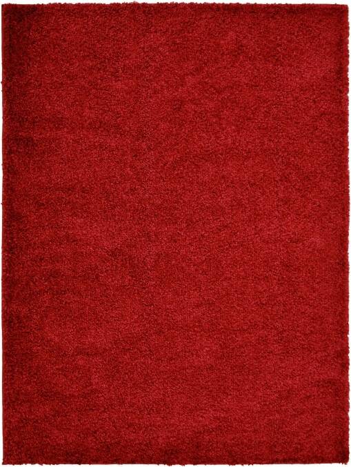 Homemaker Red Soft Shaggy Rug 080 x 150 cm