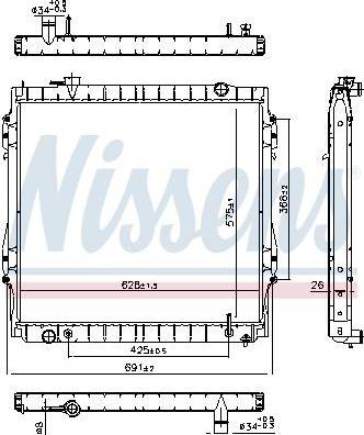Nissens Radiator 606946