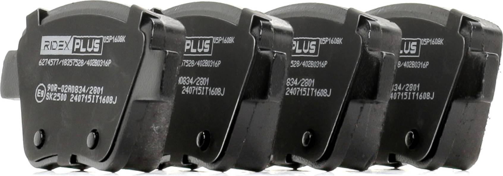 Ridex Plus 402B0316P Brake Pad Set Rear Axle
