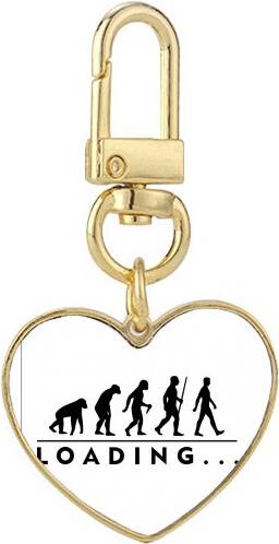 DIYthinker Human Evolutionary Civilization Keychain - Gold