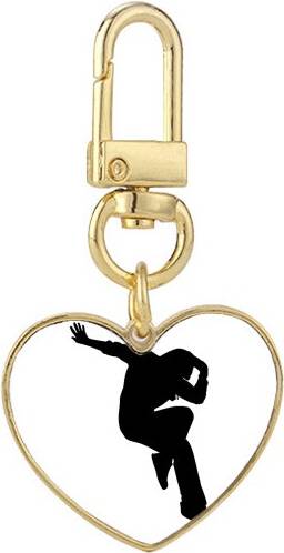 DIYthinker Hip Pop Jumping Performance Dancer Keychain - Gold