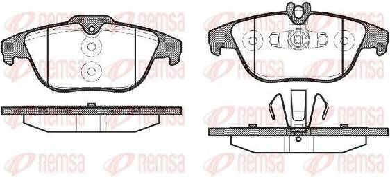 Remsa 1305.20 Brake Pad Set Rear Axle