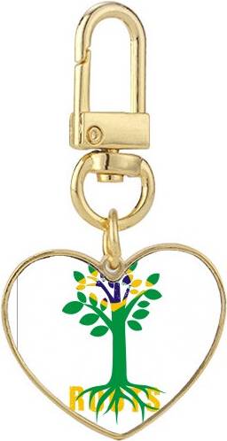DIYthinker Faly Flag Roots Keychain - Gold