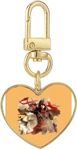 DIYthinker Knight Ranger Gold Heart Keychain - Metal