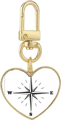 DIYthinker Direction Indicator Indicator Keychain - Gold