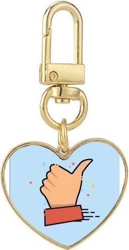 DIYthinker Hearten Incentive Gold Keychain - Metal
