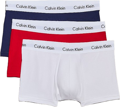 Calvin Klein Cotton Stretch Low Rise Trunks - Multicolour