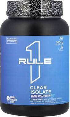 Clear Isolate Blue Raspberry 27 Servings