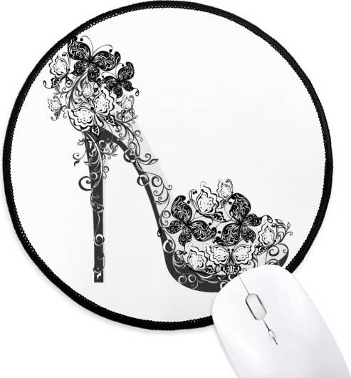 DIYthinker High Heels Flower Pattern Mouse Pad