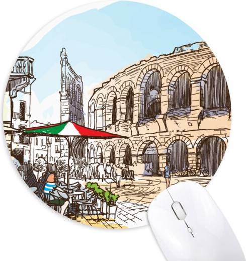 DIYthinker Italy Architecture Pattern Mouse Pad