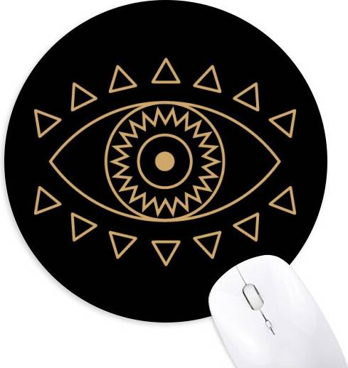 DIYthinker Eye Totem Geometry Pattern Mouse Pad
