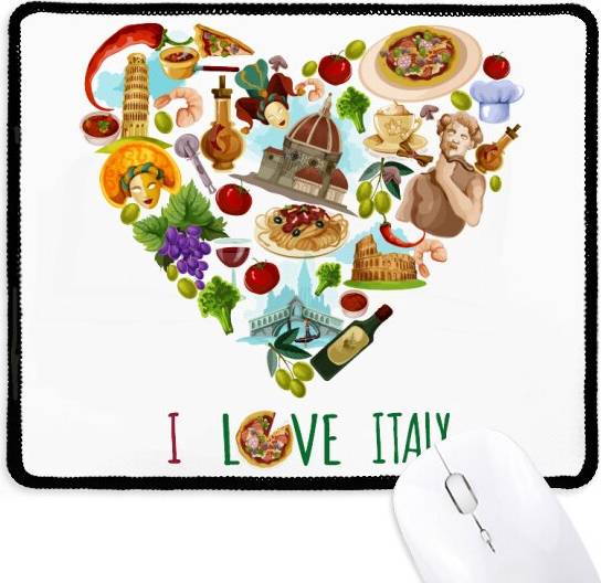 DIYthinker Heart Tower Pisa Rome Mousepad
