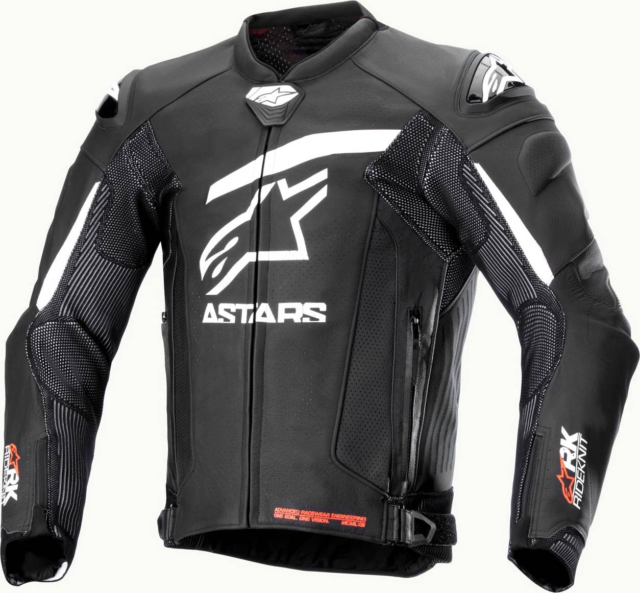 Alpinestars GP Plus R V4 Rideknit Läder MC-Jacka - Svart Vit