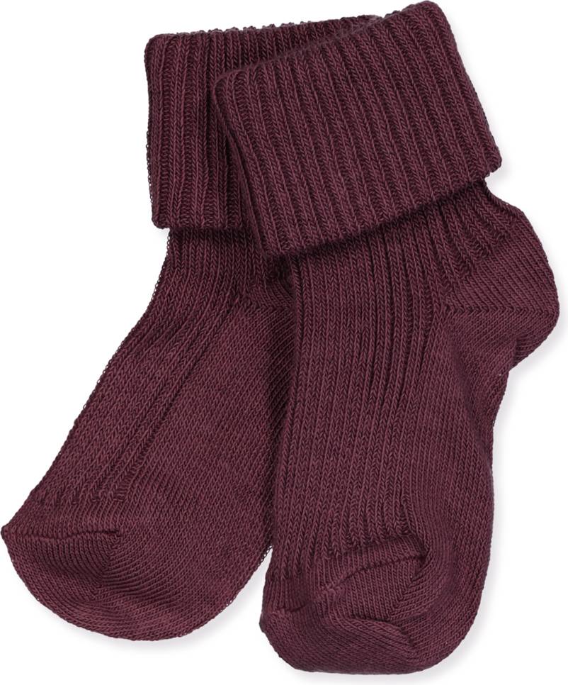 mp Denmark Grape Skin Rib Babystrømpe - Lilla
