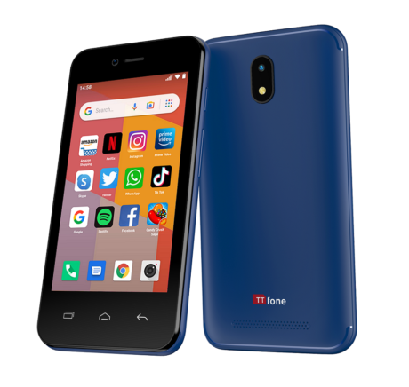 TTfone Smartphone Blue 4-Inch Dual Sim