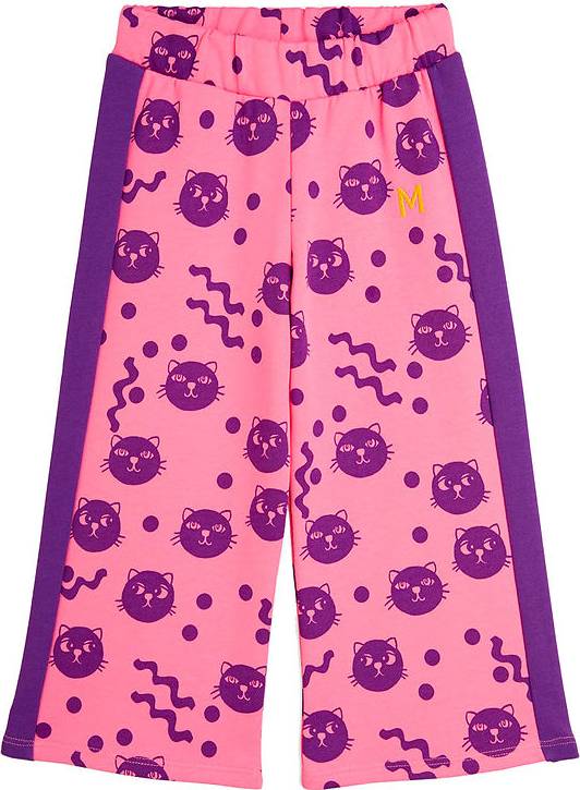 Mini Rodini Squiggly Cats Sweatpants - Rosa