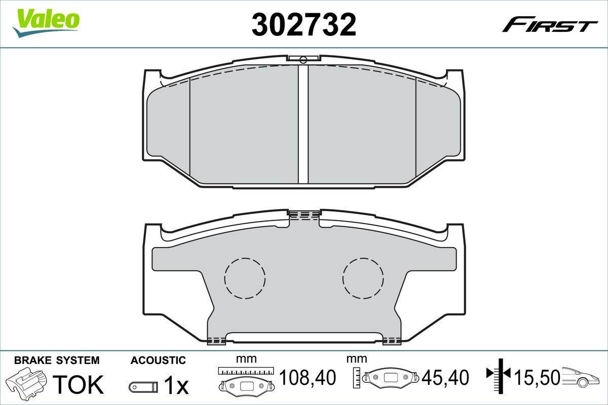 Valeo Essential Front Axle Brake Pad Set