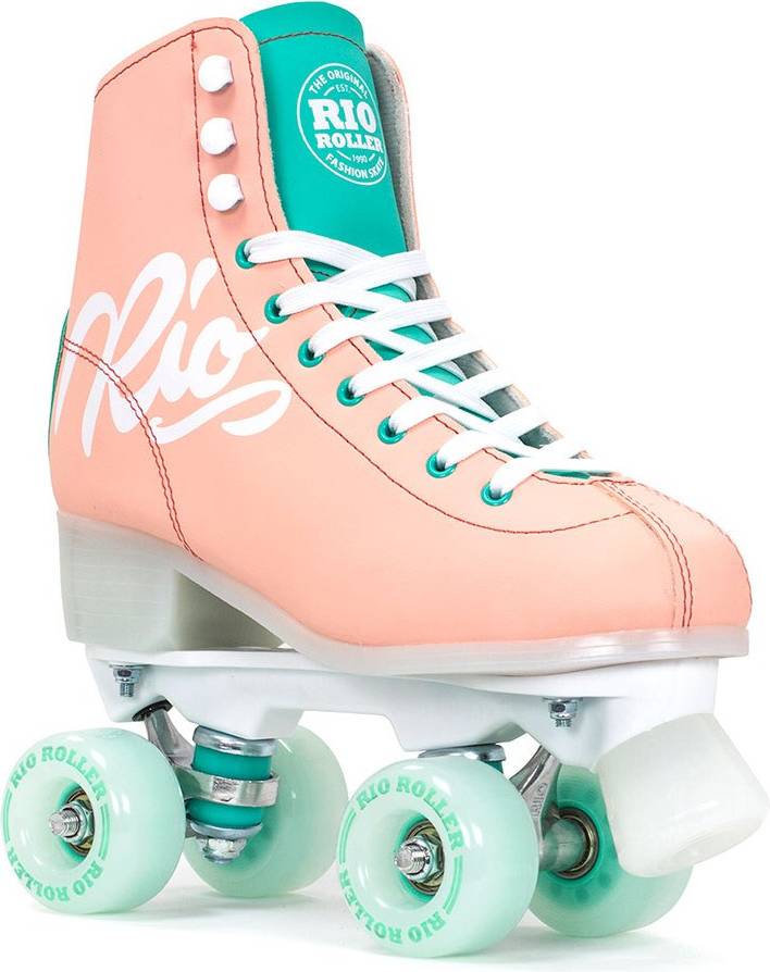 Patines 4 Ruedas Script Peach