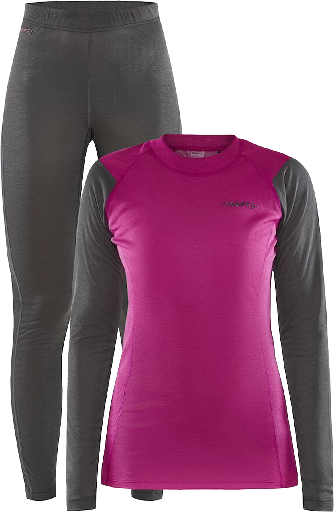 Craft Core Warm Baselayer Set Roxo Granite - Röd