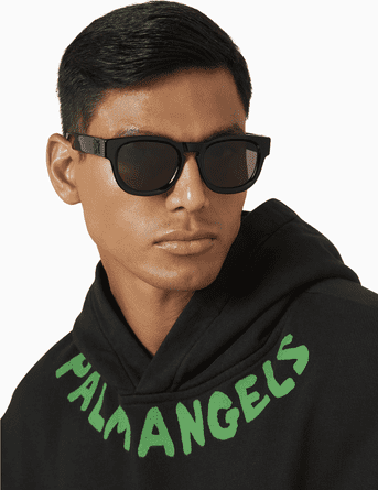 Palm Angels Riverside Rectangle Sunglasses - Black
