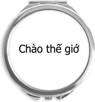 Hello World Compact Mirror - Portable