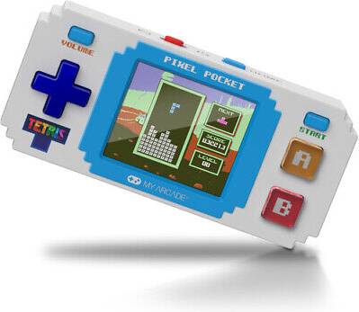 Pixel Pocket Tetris Mini Keychain Gaming System