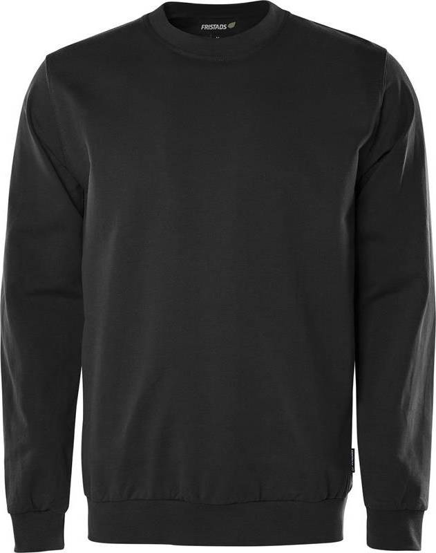 Green Sweatshirt 7989 GOS Rundhalset - Sort