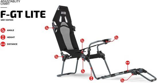 Racing simulator cockpit Next Level Racing F-GT Lite Foldable Simulator Cockpit