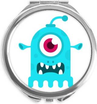 DIYthinker Alien Hand Compact Mirror Cyclops - Blue
