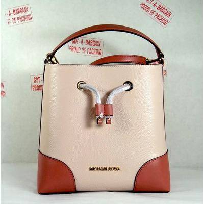Michael Kors Mercer Drawstring Bucket Messenger Bag - Powder Blush Multi