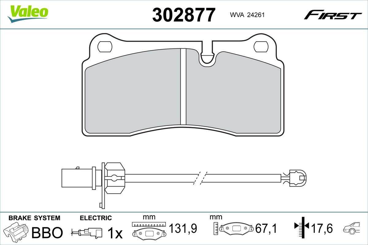 Valeo Essential Rear Brake Pad Set