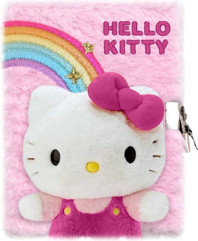 Hello Kitty A5 Plush Notebook