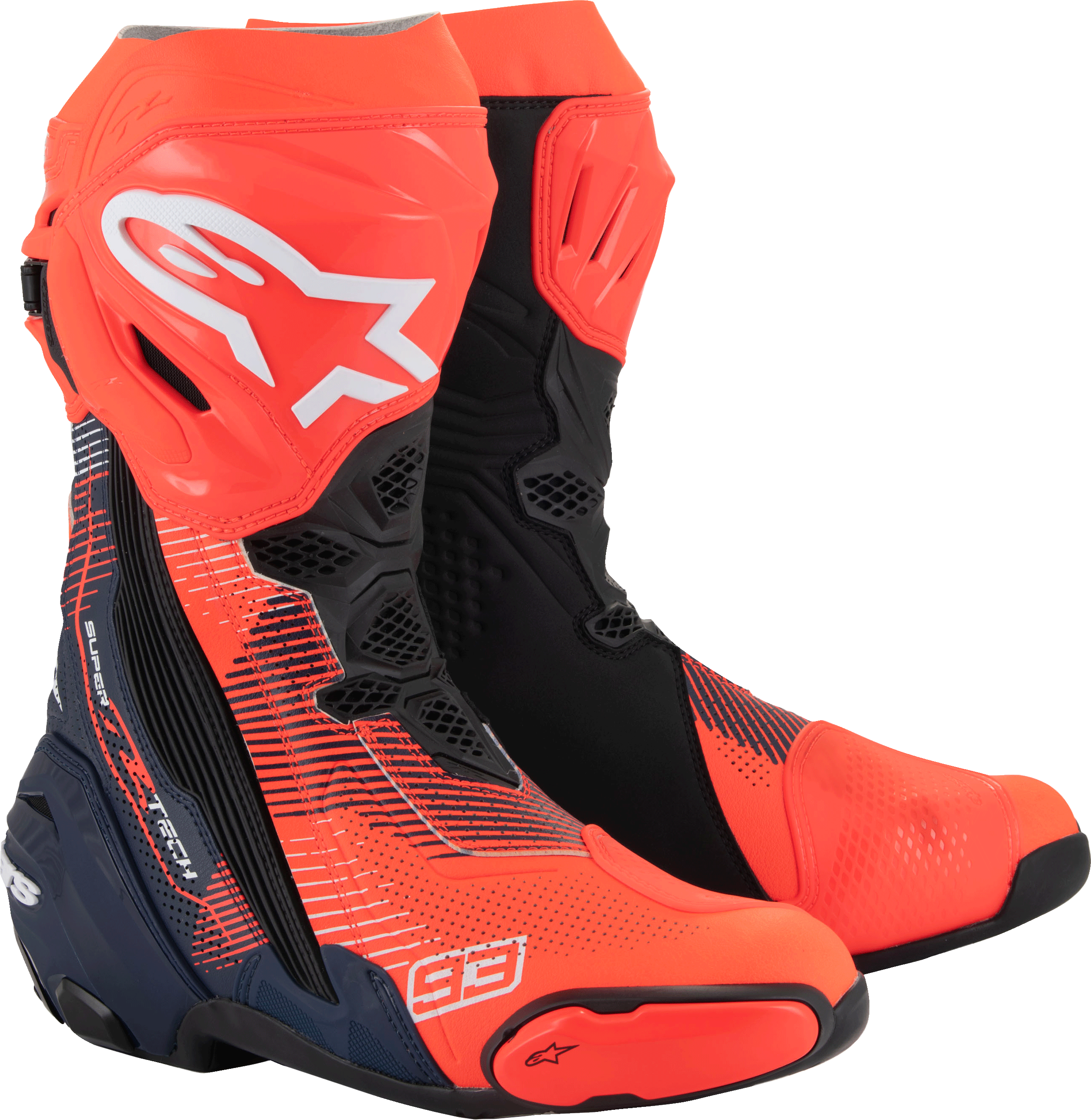 Supertech r Alpinestars Supertech R Vented MM93 Replica Boots - Rot