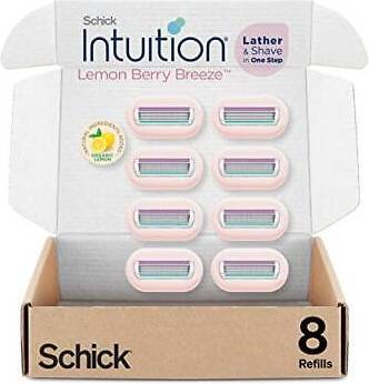 Schick Intuition Razor Refill - Lemon Berry Breeze, 8 Count