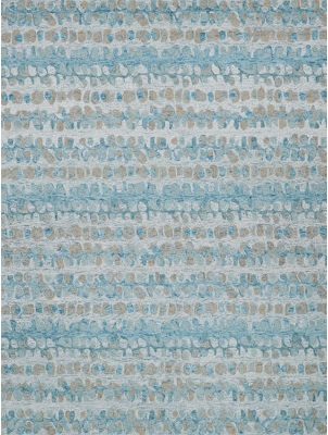 Exquisite Navy Rectangle 5' x 8' Area Rug Turquoise, Blue 60x"