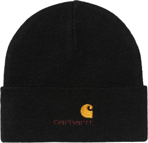 Carhartt hue beanie Carhartt WIP American Script Beanie Polyester - Sort