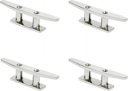 4 Pcs 8 Inch Open Base Boat Cleat