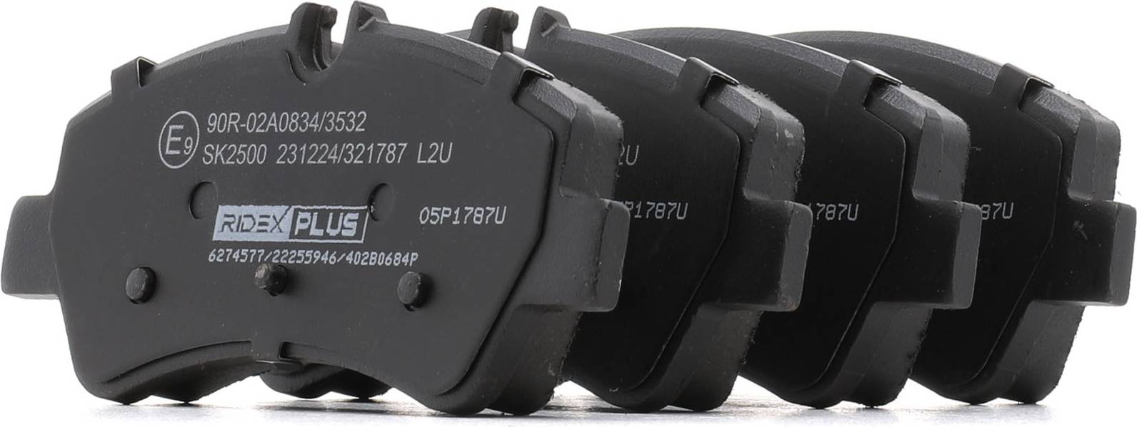Ridex Brake Pad Set Rear Axle