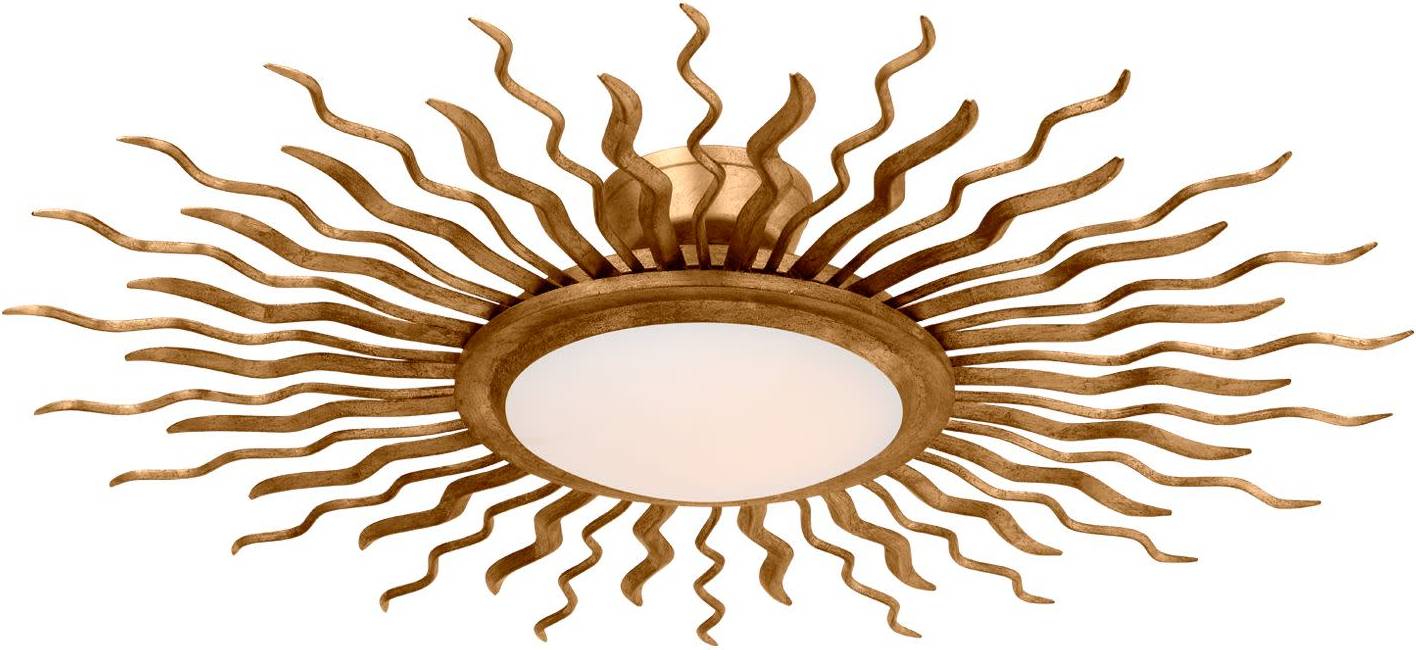 Visual Comfort Visual Comfort Re LED Semi-Flush Fixture Ceiling Flush Light