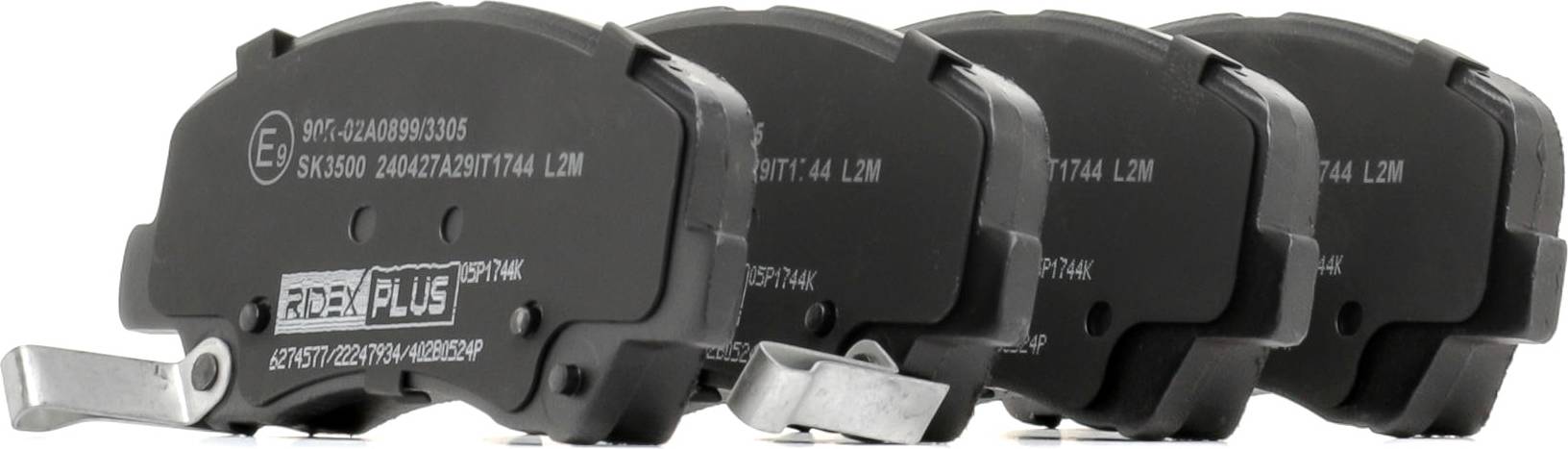 Ridex Plus Brake Pad Set Front Axle