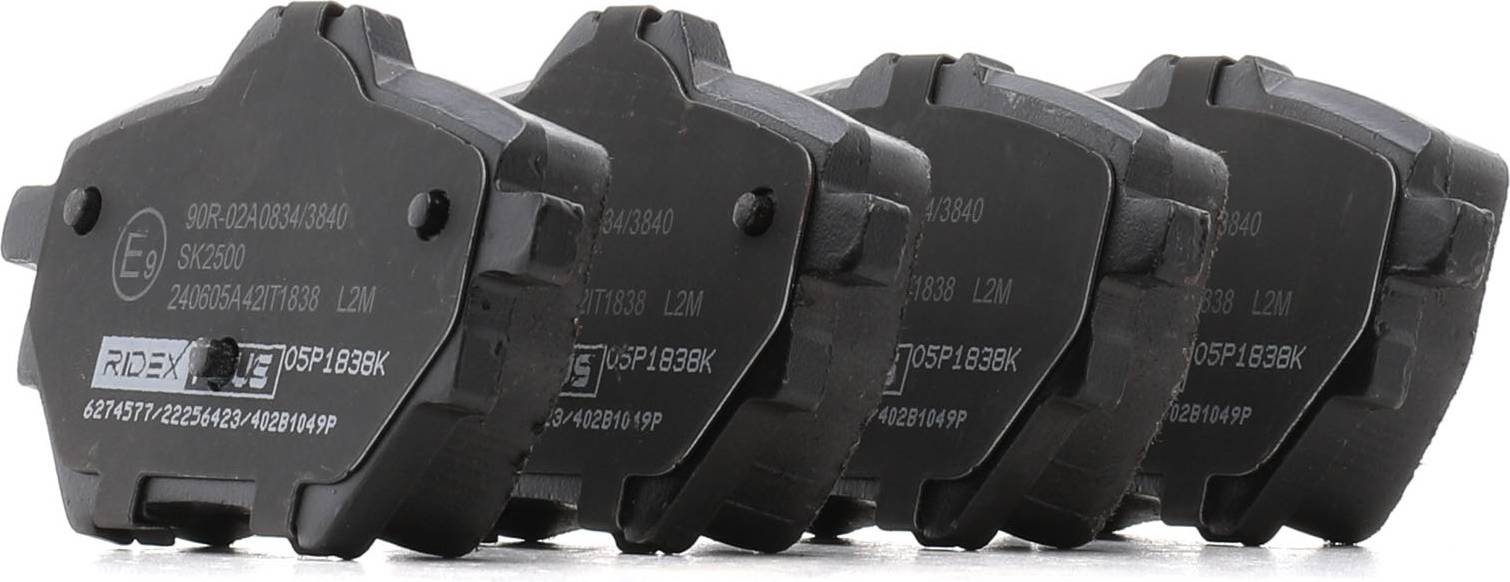 Ridex Plus Brake Pad Set Rear Axle