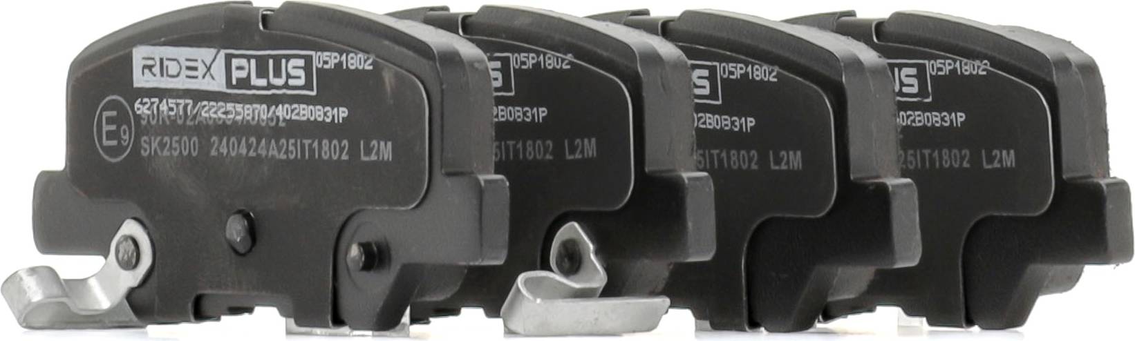 Ridex Brake Pad Set Rear Axle
