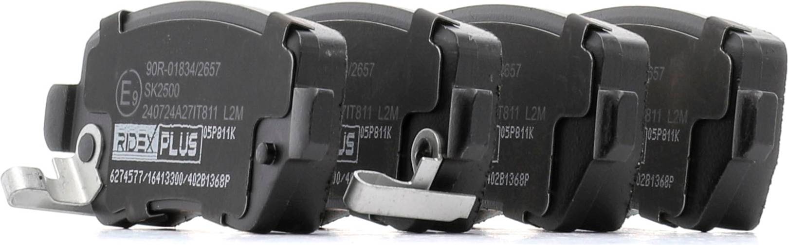 Ridex Plus 402B1368P Brake Pad Set Rear Axle