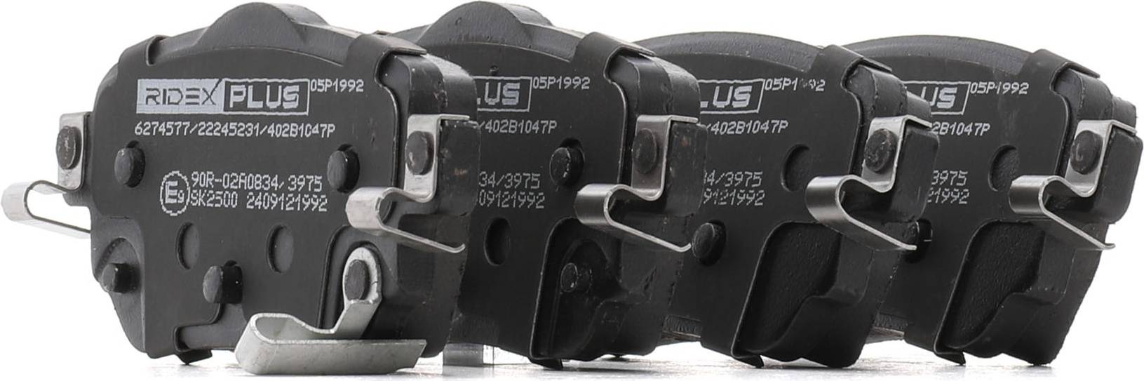 Ridex Plus Brake Pad Set Rear Axle