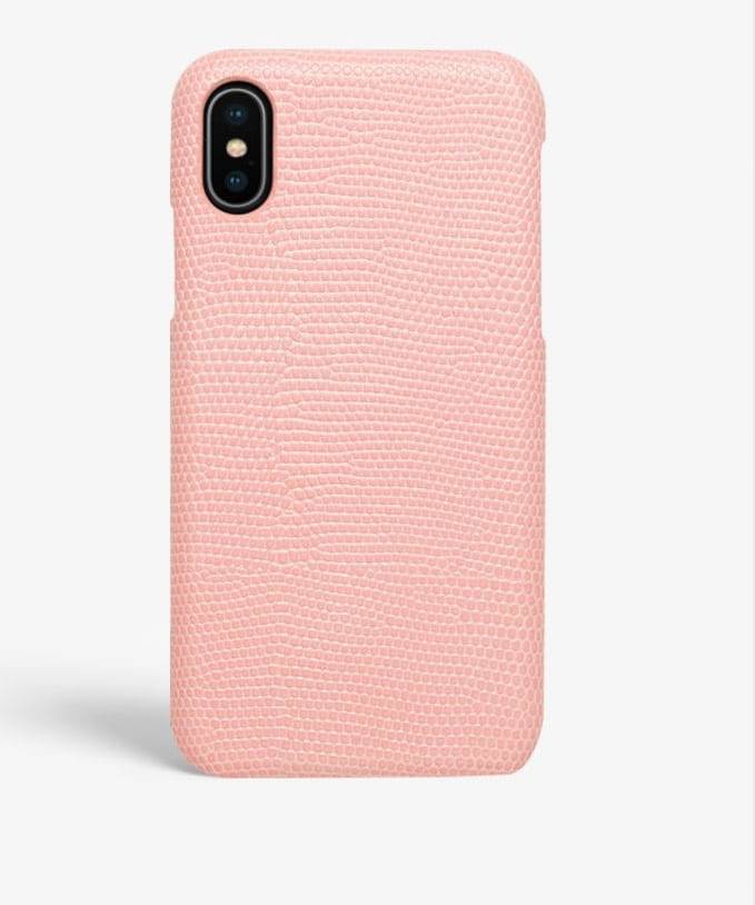 The Case Factory Cover iPhone X/XS Lizard Rosa