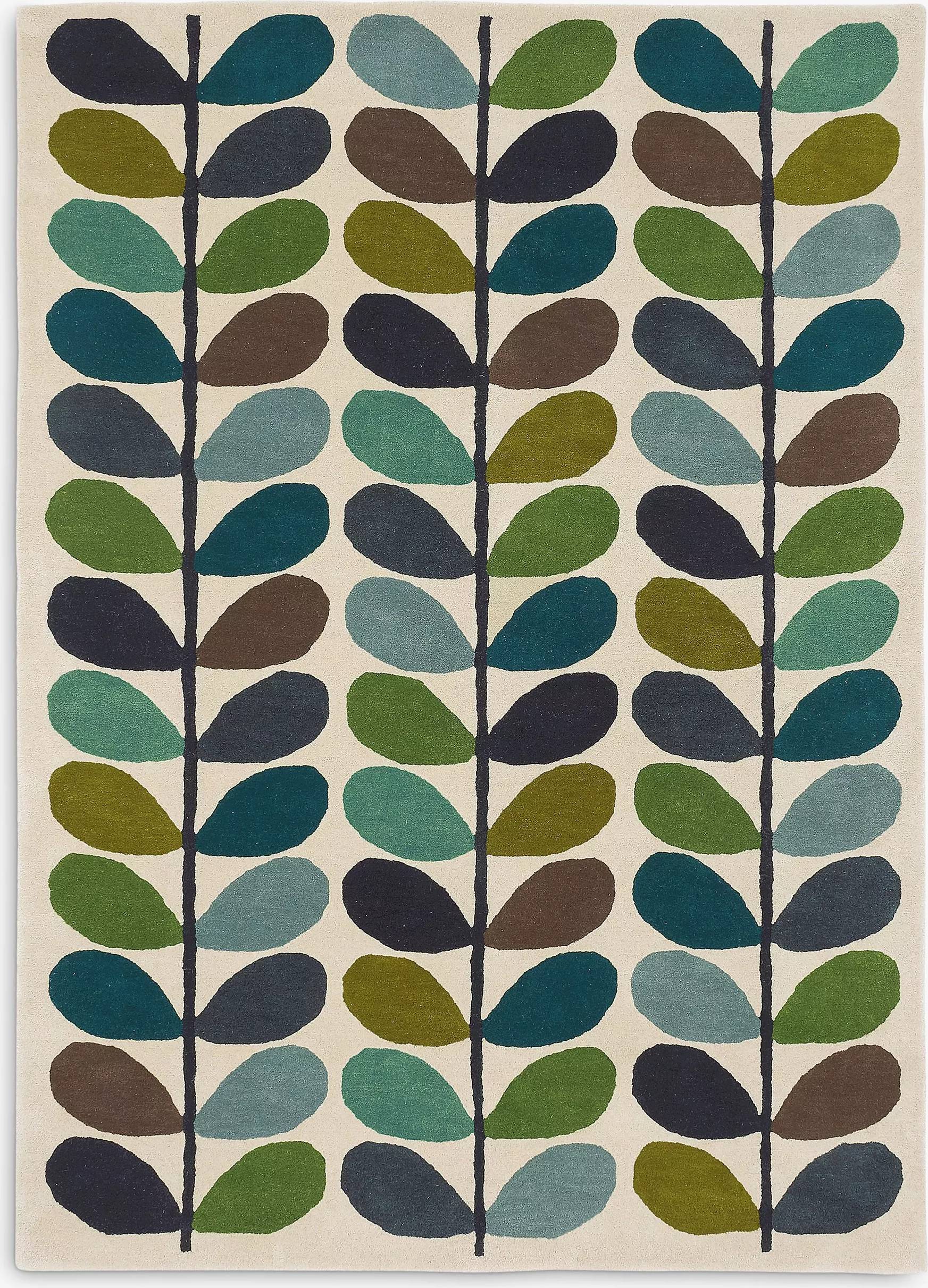 Orla Kiely Linear Stem Wool Rug