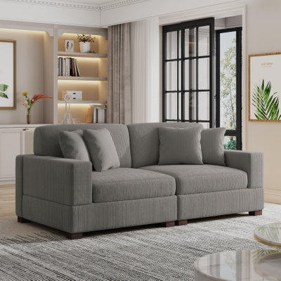 Couch and sofa set No Oversized L-Shape Modular Sectional Set Sofa