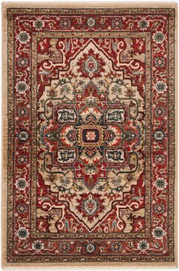Lauren Ralph Lauren Rectangle 3' x 5' Area Rug Beige, Red