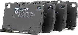 Ridex Brake Pad Set Rear Axle
