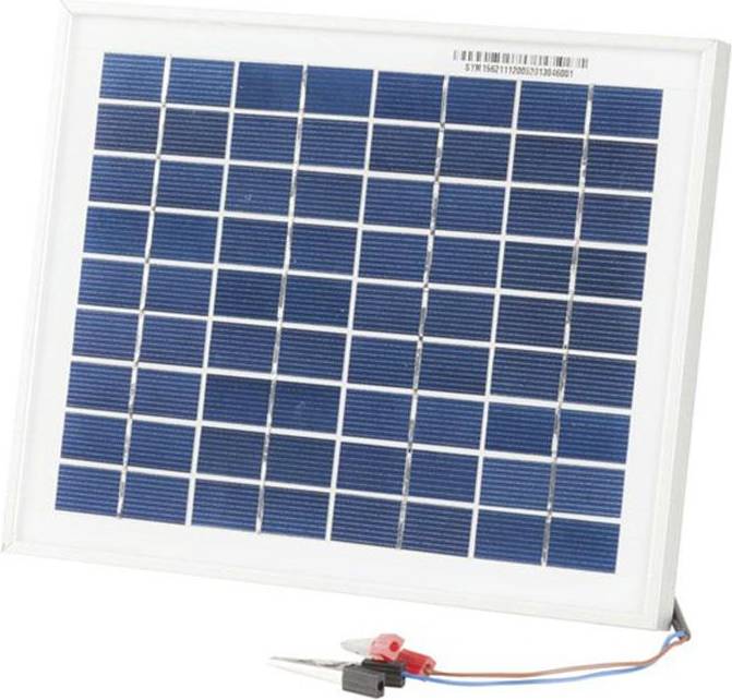 Powertech 12V 5W Solar Panel with Clips